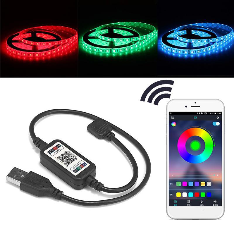RGB Durable Universal Smart LED Bluetooth Controller Bluetooth Controller RGB Bluetooth Controller Adjustable Home Decor 5050
