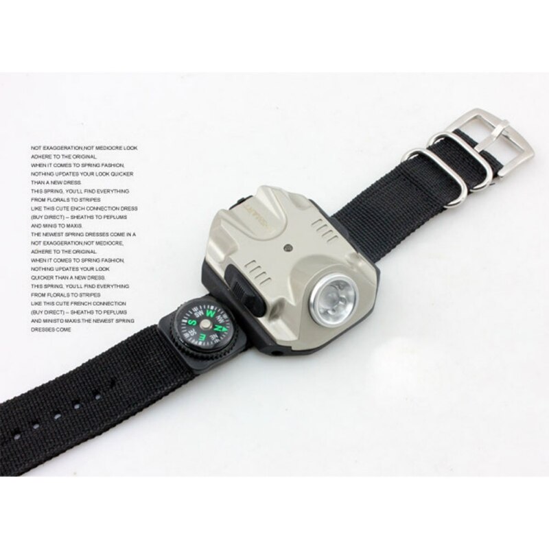 Wrist Light LED 240 Lumen Bright Waterproof Rechargeable Watch Shape Flashlight Torch Lights for Car Outdoor Running: B