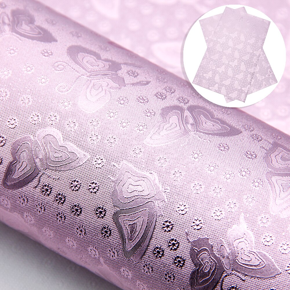Bump Textured Faux Leather Sheets Butterfly Solid Color Synthetic Leather Fabric Roll 30x140cm for DIY Earrings Hair Bows Crafts