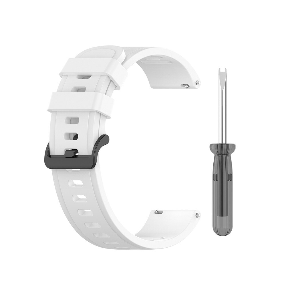 Pehmeä silikoninen kellon ranneke xiaomi huami amazfit neo smart kellon vaihtorannekkeella työkaluvyötarvikkeilla urheiluranneke: Valkoinen