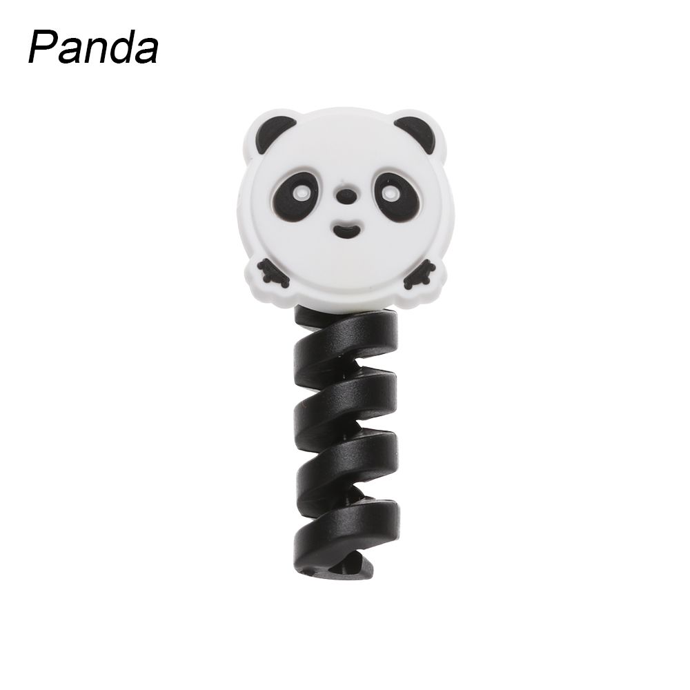 Kaapelinsuoja pehmeä silikonisuojus apple iphonelle usb-laturi kaapelinsuojaus langankelaus käytännöllinen lisävaruste: Panda