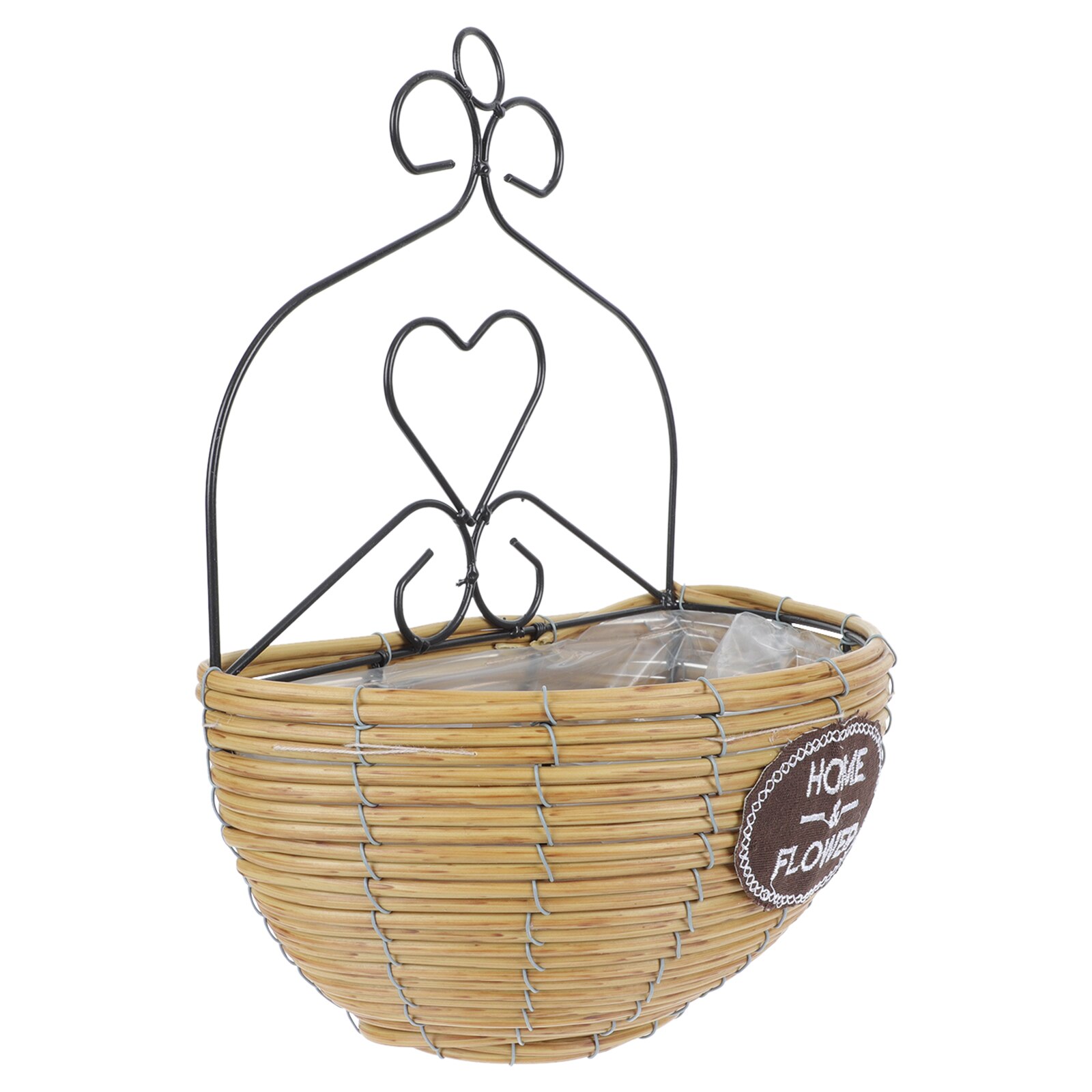 1Pc Flower Basket Nice Chic Hanging Flower Basket Flower Arrangement Basket for Balcony: Default Title