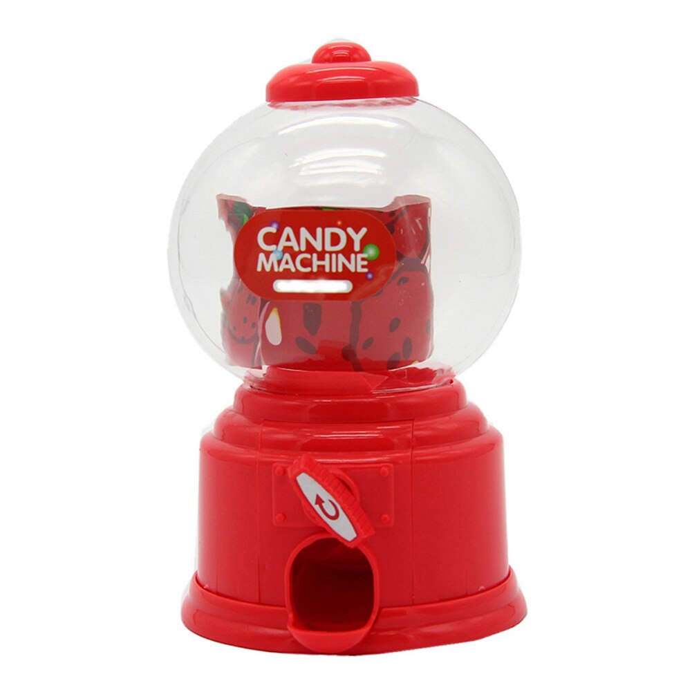 Máquina dispensadora de dulces para niños, Mini dispensador de chicles, hucha, juguetes para niños, QJ888: Rojo