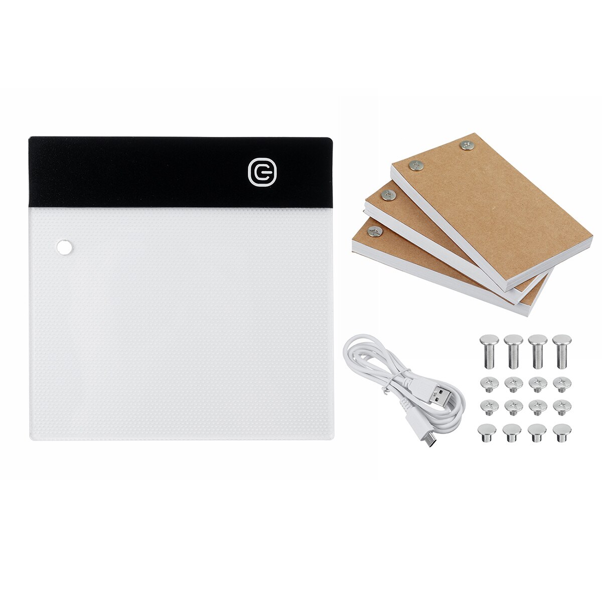 LED Drawing Pad - USB Powered - A5/A6 Size - Brightness Adjustable - Tracing Table: 13x13cm
