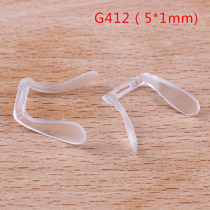 2 Stuks U Vorm Siliconen Anti-Slip Neus Pads Lenzenvloeistof Zonnebril Stok Op Pad Bril 5 Stijlen: G412