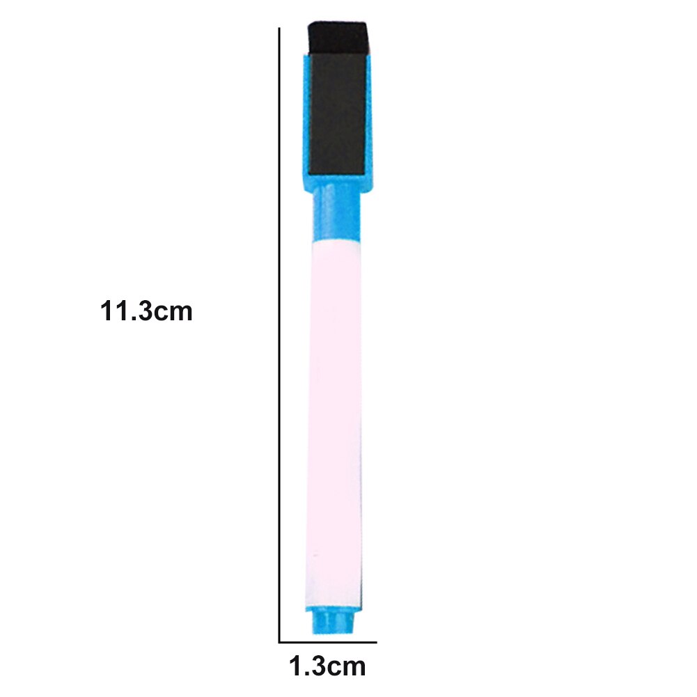 50Pc Magnetische Whiteboard Marker Pen White Board Droog Vegen Fijne Penpunt Pen Met Gum Rubber Magnetische Markers Borstel Koelkast magneten
