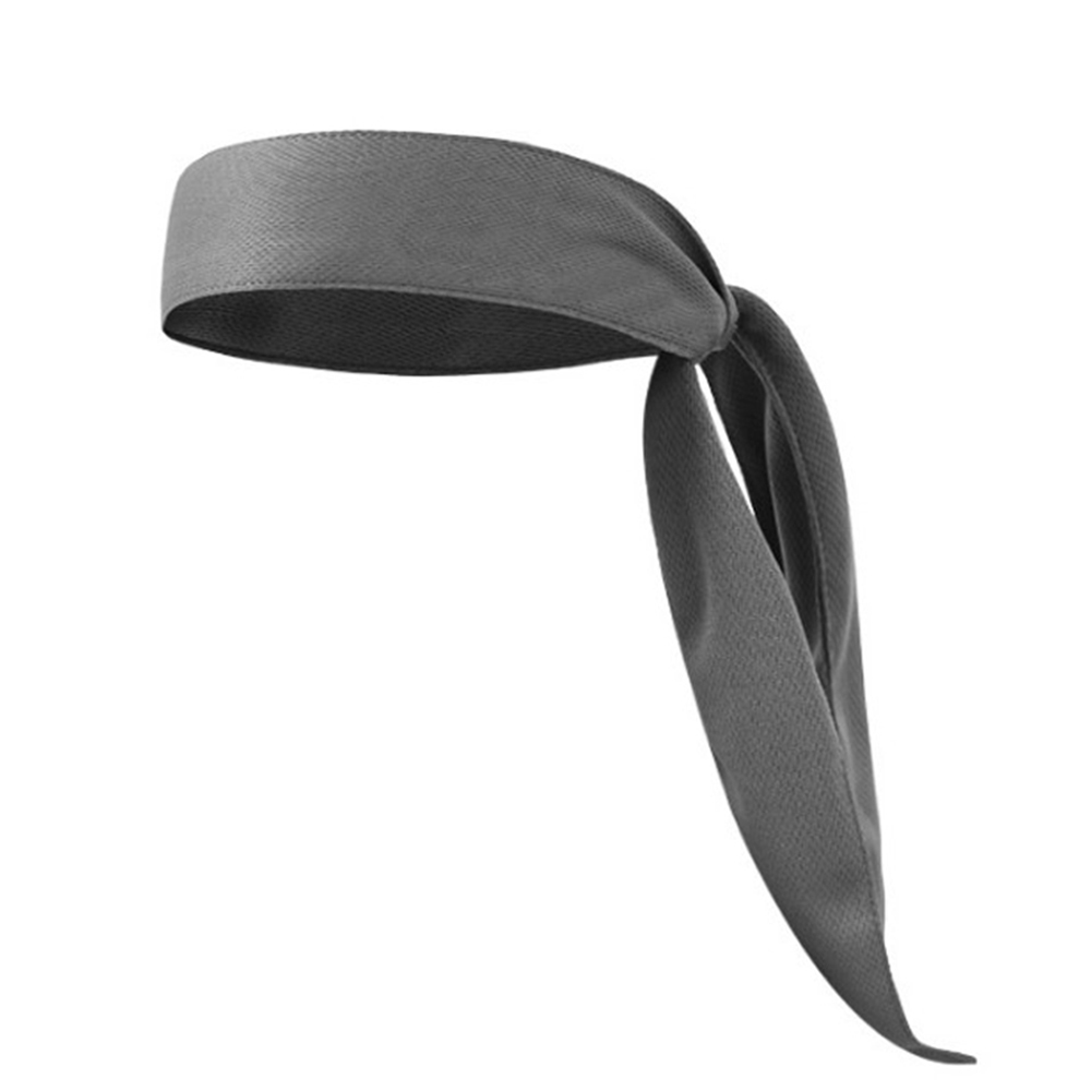 Bandanas de diadema cabeza corbata deportiva para banda para el pelo correr tenis Karate atletismo breve estilo Accesorios para el cabello: Gris oscuro