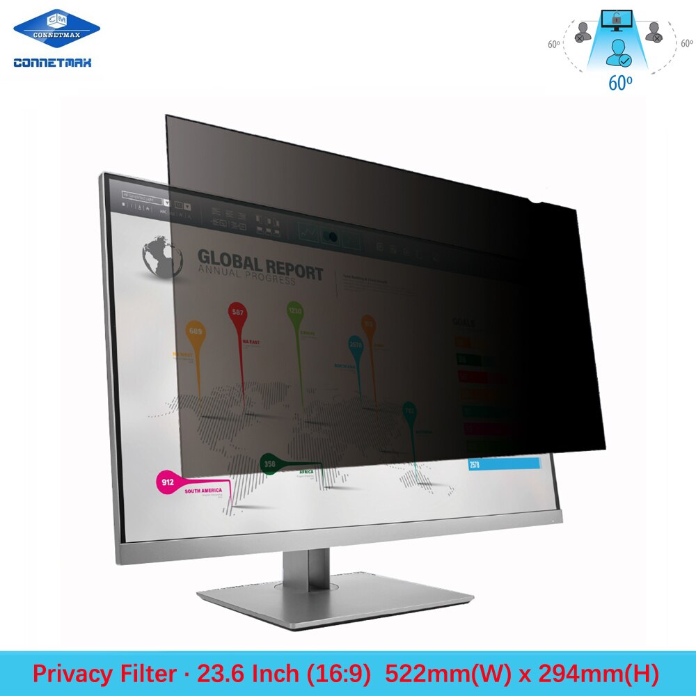 23.6 &quot;inch (Diagonaal Gemeten) Anti-Glare Privacy Filter voor Breedbeeld (16:9) Computer Lcd-monitoren