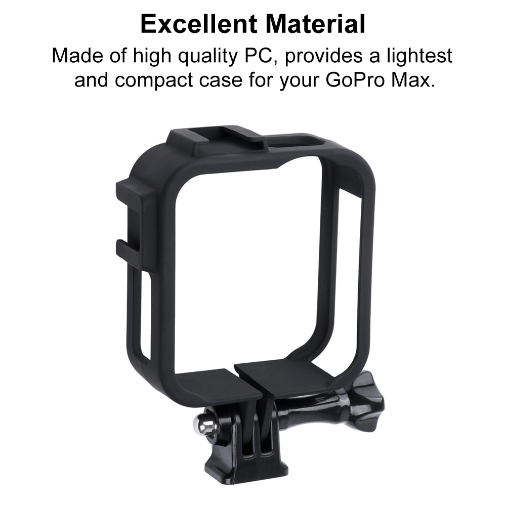 Frame Case Voor Gopro Max 360 Screen Protector Gehard Glas Beschermende Lens Film Behuizing Cover Mount Voor Go Pro Max accessoires