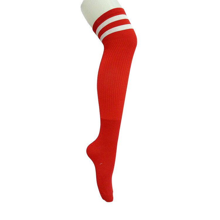 Sports Adult Kids Soccer Socks outdoor Football Quick Drying Breathable deodorizelite Cycling thin Long Socks: red / for Kids