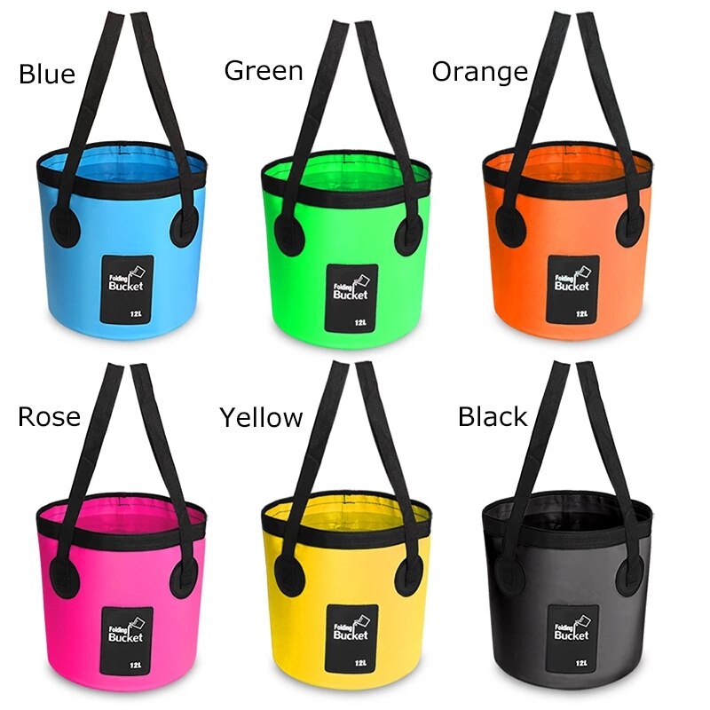 12L 20L Outdoor Draagbare Vouwen Emmer Waterdichte Tas Opvouwbare Water Emmer Vissen Camping Wandelen Reizen Auto Wassen Wastobbe
