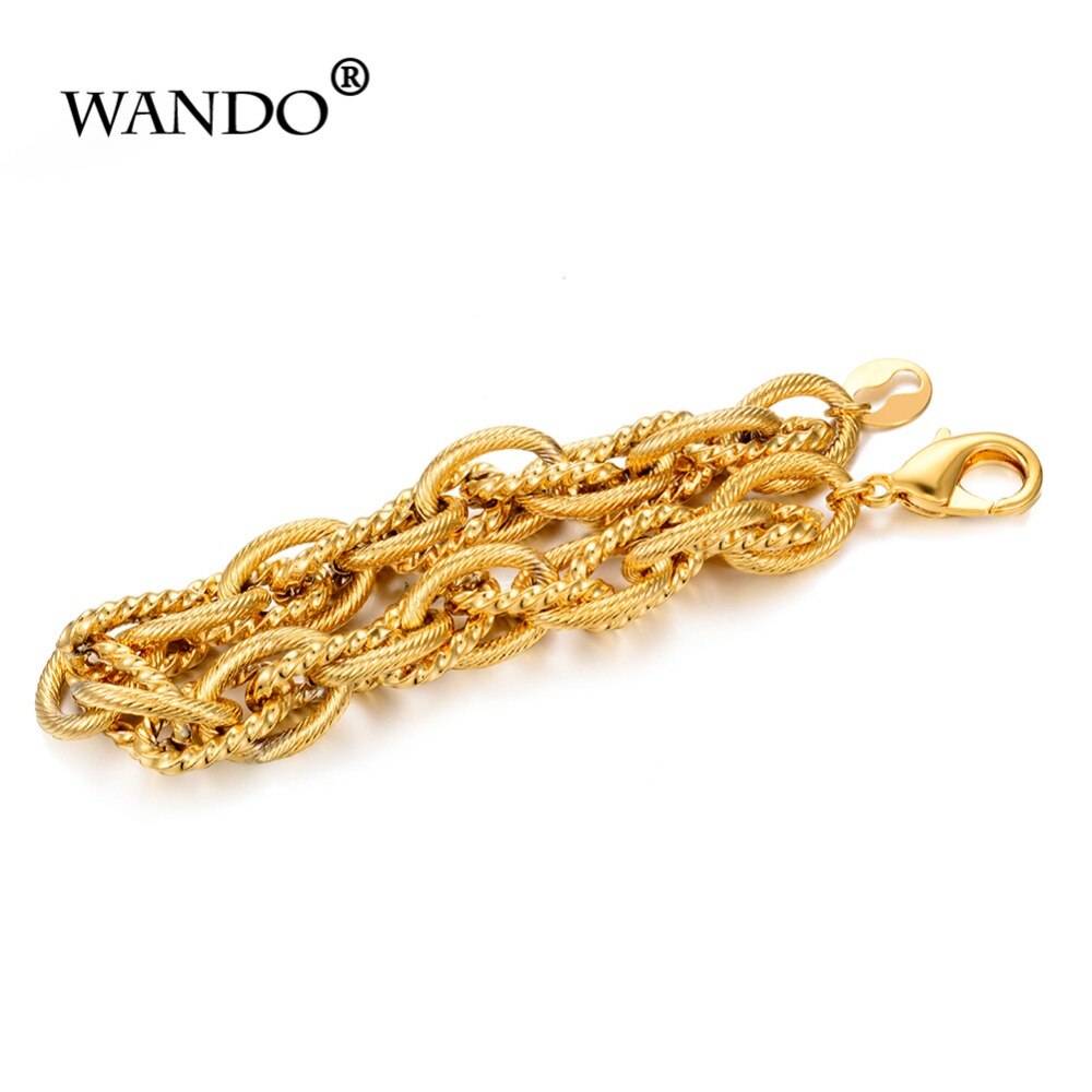 Omme-pulsera de oro para hombre y mujer, brazalete de cadena, joyería, Arabia islámica, Oriente Medio, africanos, B48