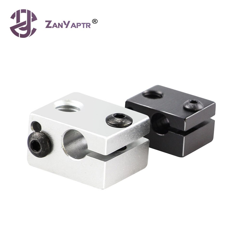 1Pcs Reprap E3D V6 Aluminum Heater Block All-Metal E3D V6 Extruder For HotEnd 20*16*12mm For 3D Printer Parts