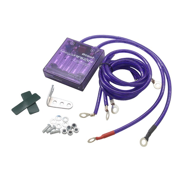 Universal Car Voltage Stabilizer Purple PIVOT MEGA RAIZIN Universal Car Fuel Saver Voltage Stabilizer Regulator: purple