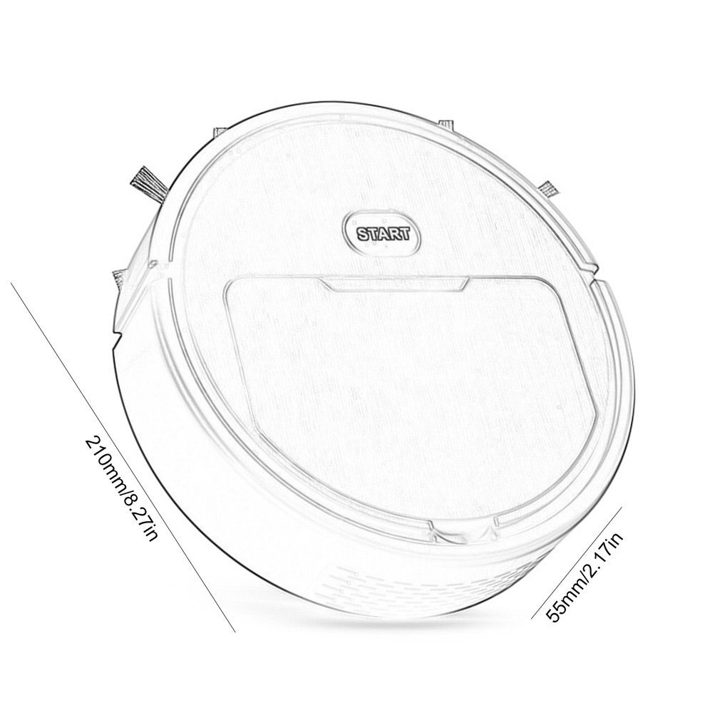 Smart Robot 3-In-1 Wireless Robotic Vacuum Cleaner Dry Wet Cleaning Machine Charging Intelligent Vacuum Robot