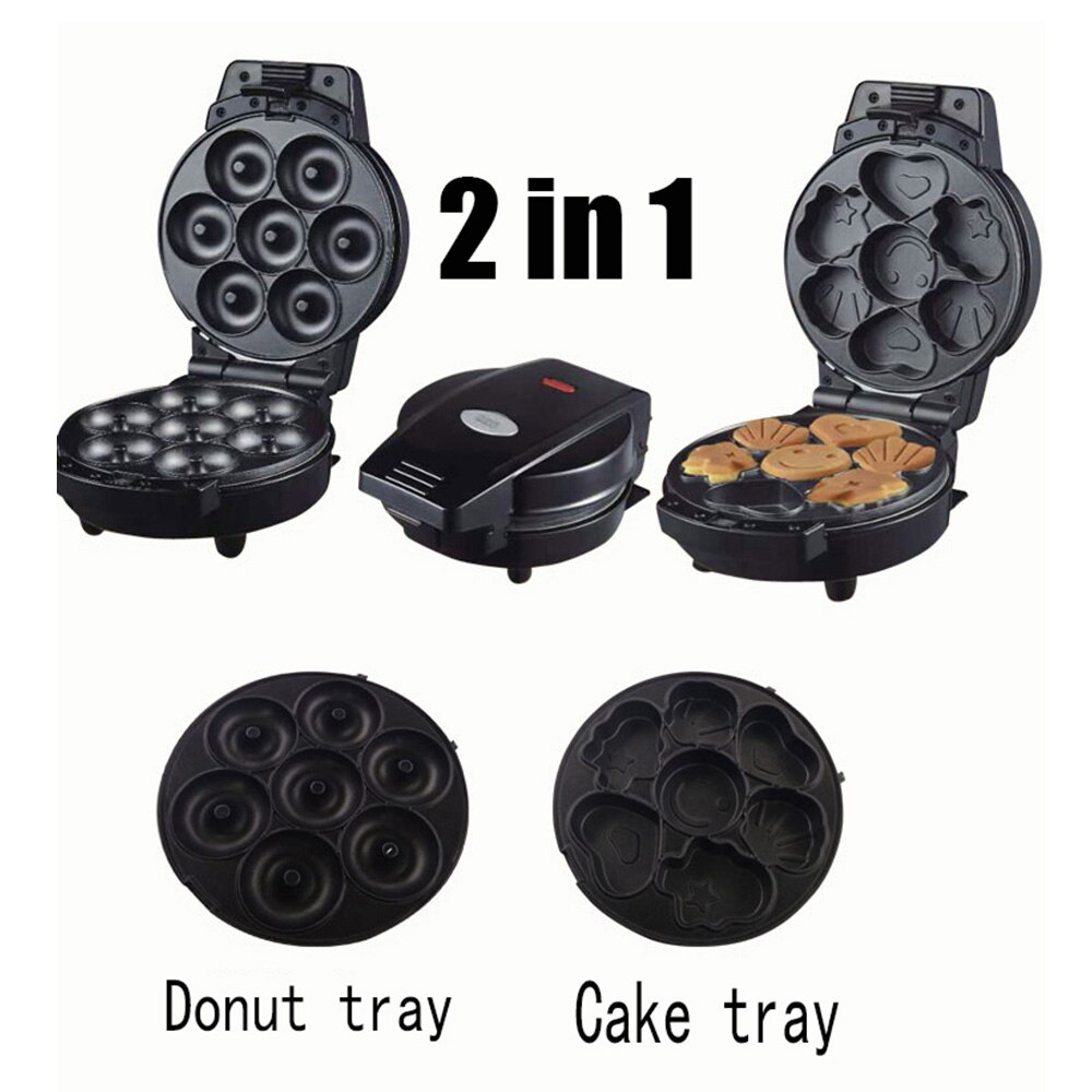 EU Plug 2 In1 Electric Egg Cakes Machine Baked Dessert Making Machine Making Cupcake Kid Dessert for Breakfast Milk-Tea Shop Bar