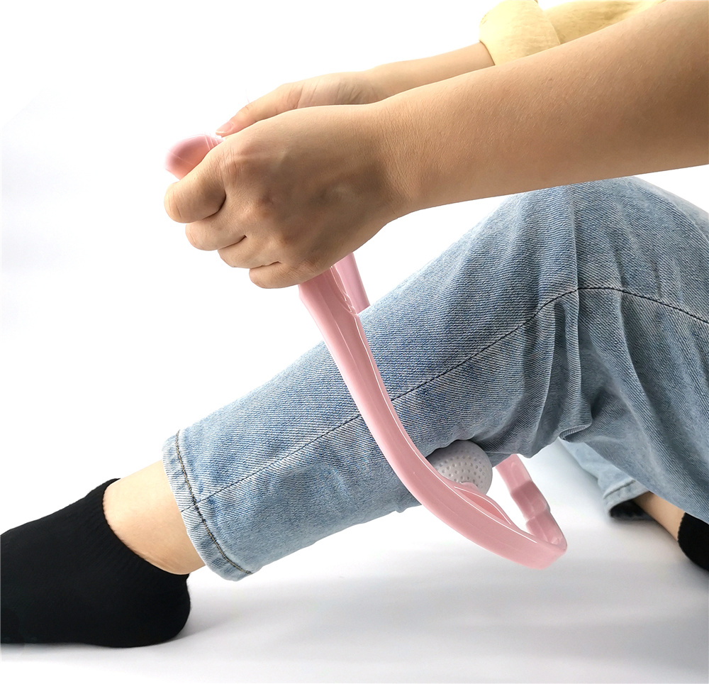Plastic Druk Punt Therapie Nek Massageador Massagem Verlichten Hand Roller Nek Massager Voor Nek Schouder Trigger Punt
