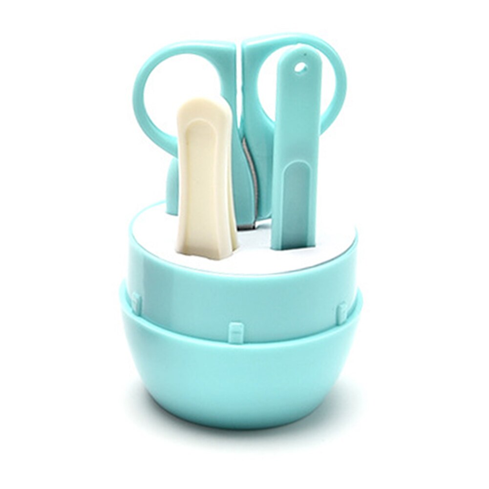 4pcs Lovely Baby Nail Care Set Child Scissors Practical Baby Nail Clipper Trimmer Convenient Baby Nail Shell Shear Manicure Kit: Default Title