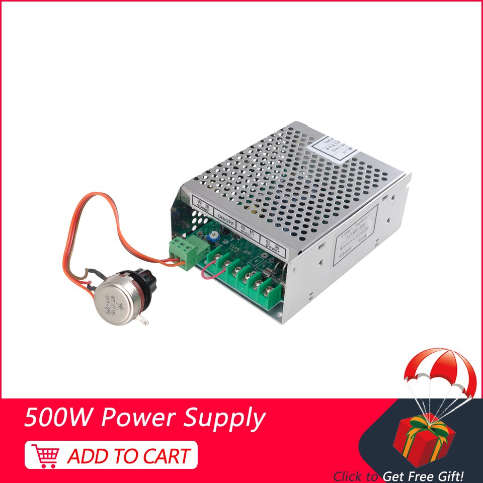 500w justerbar strømforsyning 110v/220v med hastighedsregulering cnc 500w luftspindelforsyning til 0.5kw luftkølede spindelmotorværktøjer