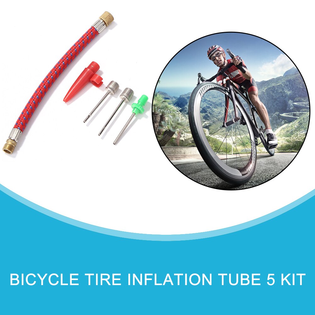 Voetbal fietsband pomp onderdelen fiets luchtband pomp adapter kogel naaldventiel connector mtb ventiel connector slang