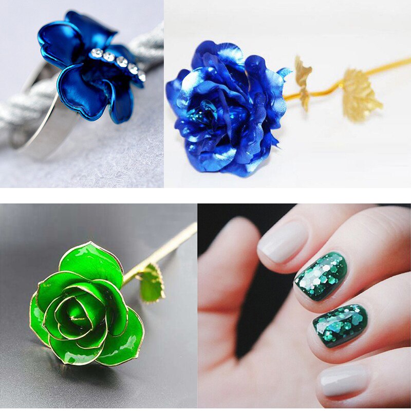 100 stk /10 farver sæt imiteret bladguld ark foliefarvet indpakningspapir til gør-det-selv kunst forsyninger håndværk forgyldt negle dekoration