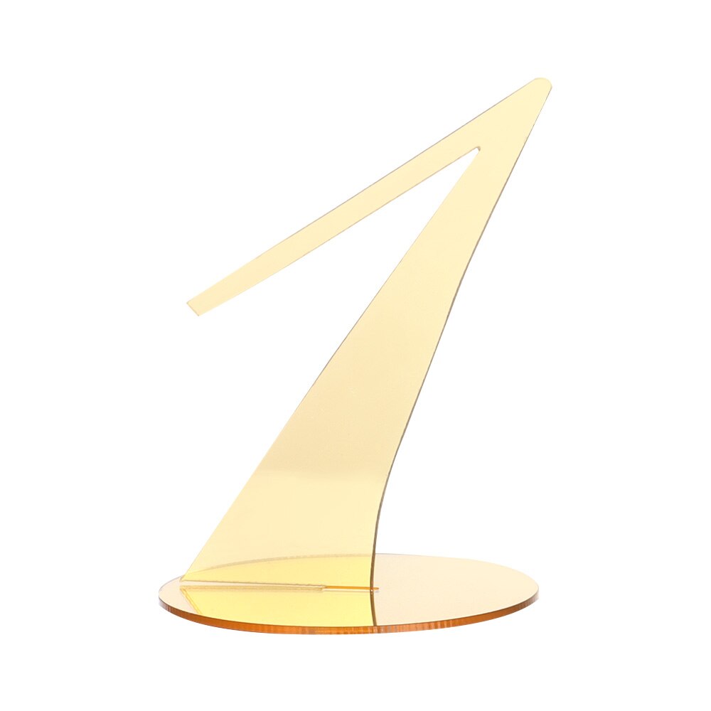 1pc Acrylic Table Numbers DIY Romantic Gold Table Sign Seat Card For Wedding Birthday Party Decoration: 1