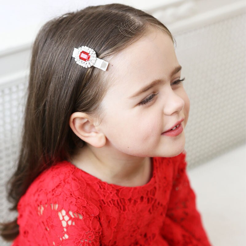 1 pezzi Lytwtw&#39;s Baby Girl accessorio per capelli Clip per neonato copricapo principessa regalo carino Lovely Children strass Crystal Hairpin