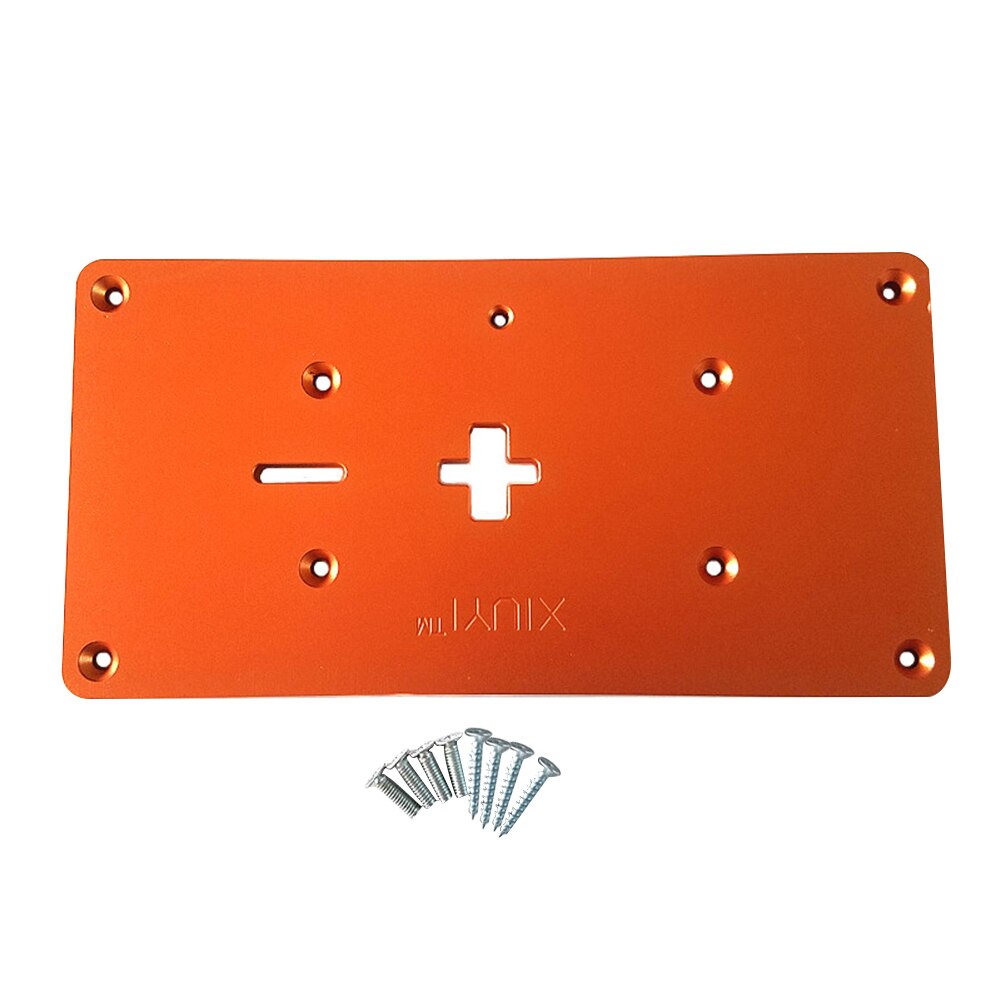 Plaque d&#39;insertion de Table pour scie sauteuse électrique en aluminium, avec vis de montage pour scie sauteuse, établi de travail du bois: Violet