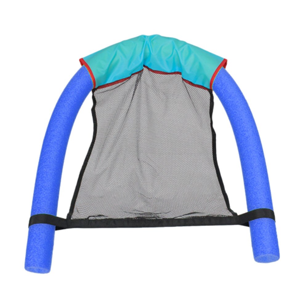 Fantastisk svømning noodle sæde pool flydende mesh stol flydende seng slynge flydende float pool rejse strand sæder: S blå