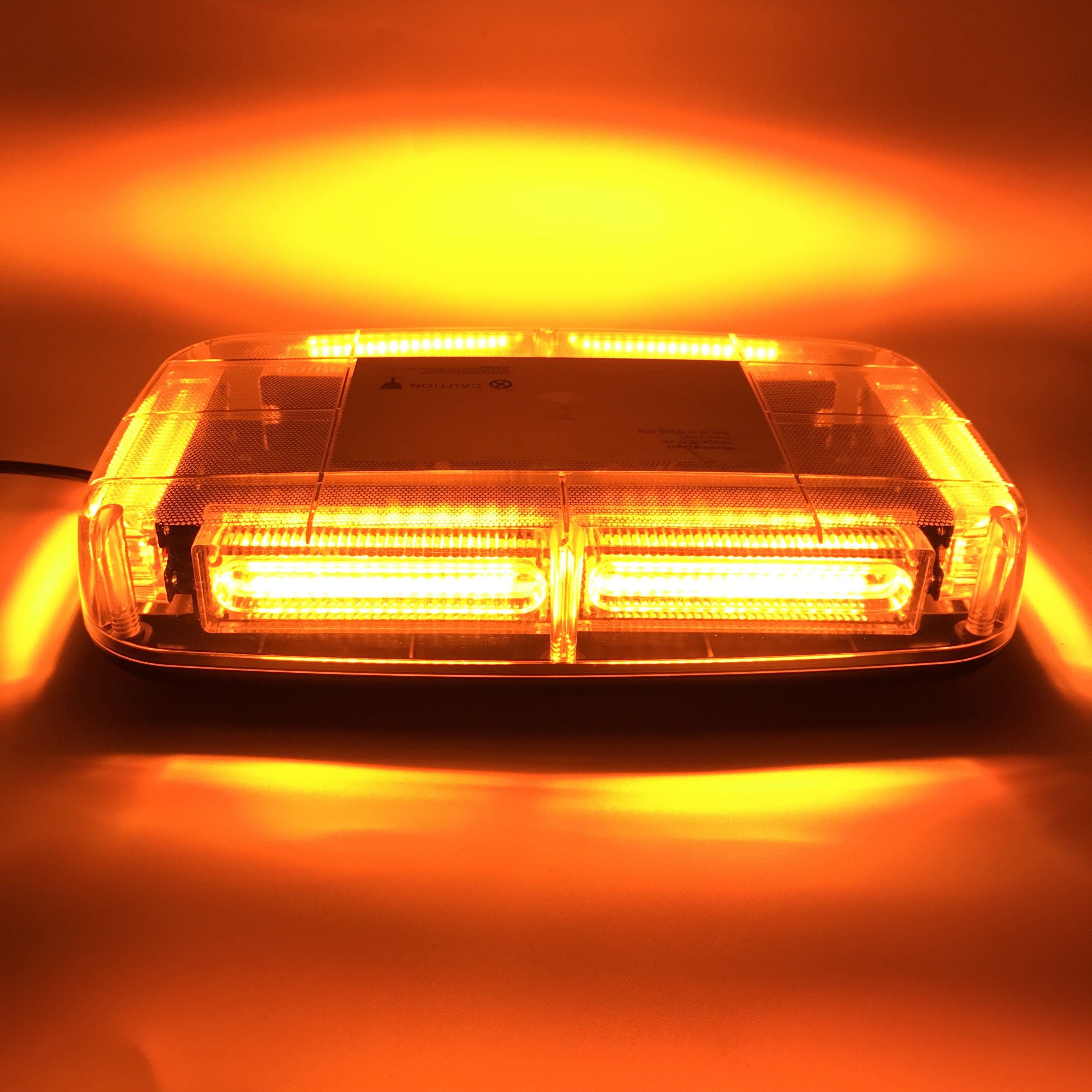 Gele Led Cob Auto Strobe Waarschuwingslampje Voertuig Dak Knipperen Baken Politie Strobe Emergency Signaal Lamp DC12 ~ 24V