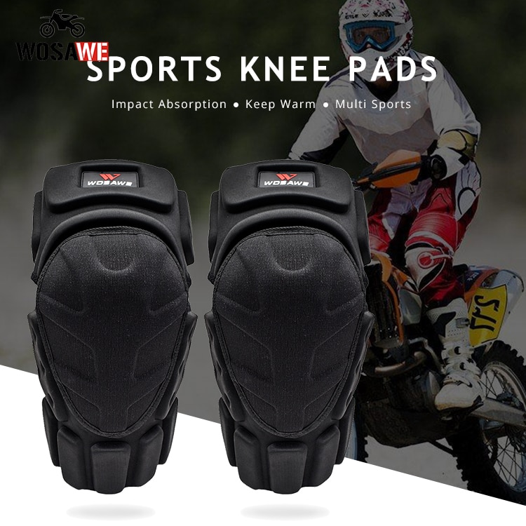 Wosawe Motorfiets Kniebeschermers Knight Motocross Knee Protector Guard Mtb Ski Beschermende Kleding Kneepad Moto Kniebrace Ondersteuning