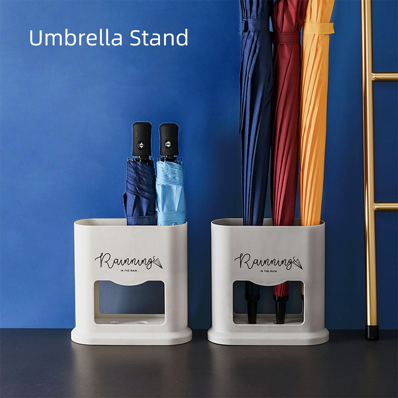 Nordic Stijl Ovale Paraplubak Rek Paraplu Houder Plastic Organizer Voor Indoor Home Hal Hal Kantoor Decor Opslag