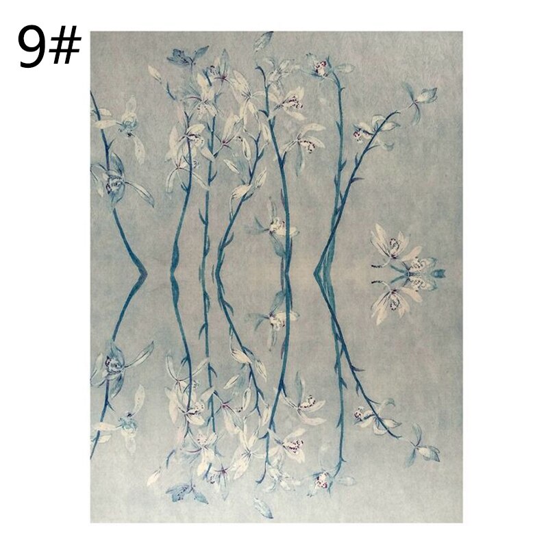 35*50cm Imitation Silk Chinese Style Pattern Fabric Cloth For Sewing Material DIY Bag Craft Material Fabric Textile Patchwork: 9