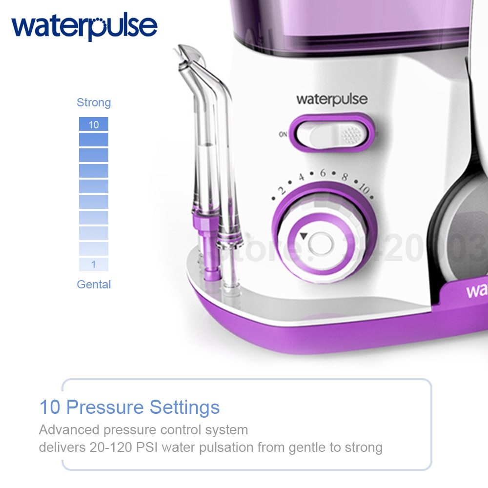 Waterpulse V300R Water Flosser Met 5 Tips Elektrische Monddouche Tanden Bleken 800Ml Capaciteit Mondhygiëne Voor Familie Zorg