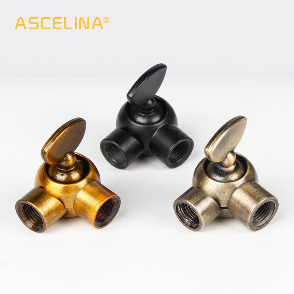 Ascelina vintage retro lys pæreholder fatning droplight stik zink legering materiale guld bronze/grøn bronze lampesokler