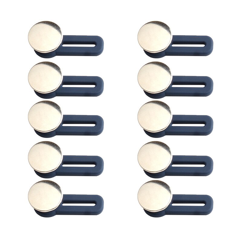 Extenseur de boutons en métal pour pantalons, 10 pièces, outils de couture gratuits, réglables, rétractables, réutilisables: 03