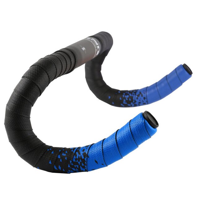 Bande élastique pour guidon de vélo, sangle de couverture d&#39;extrémité de guidon: Lake blue