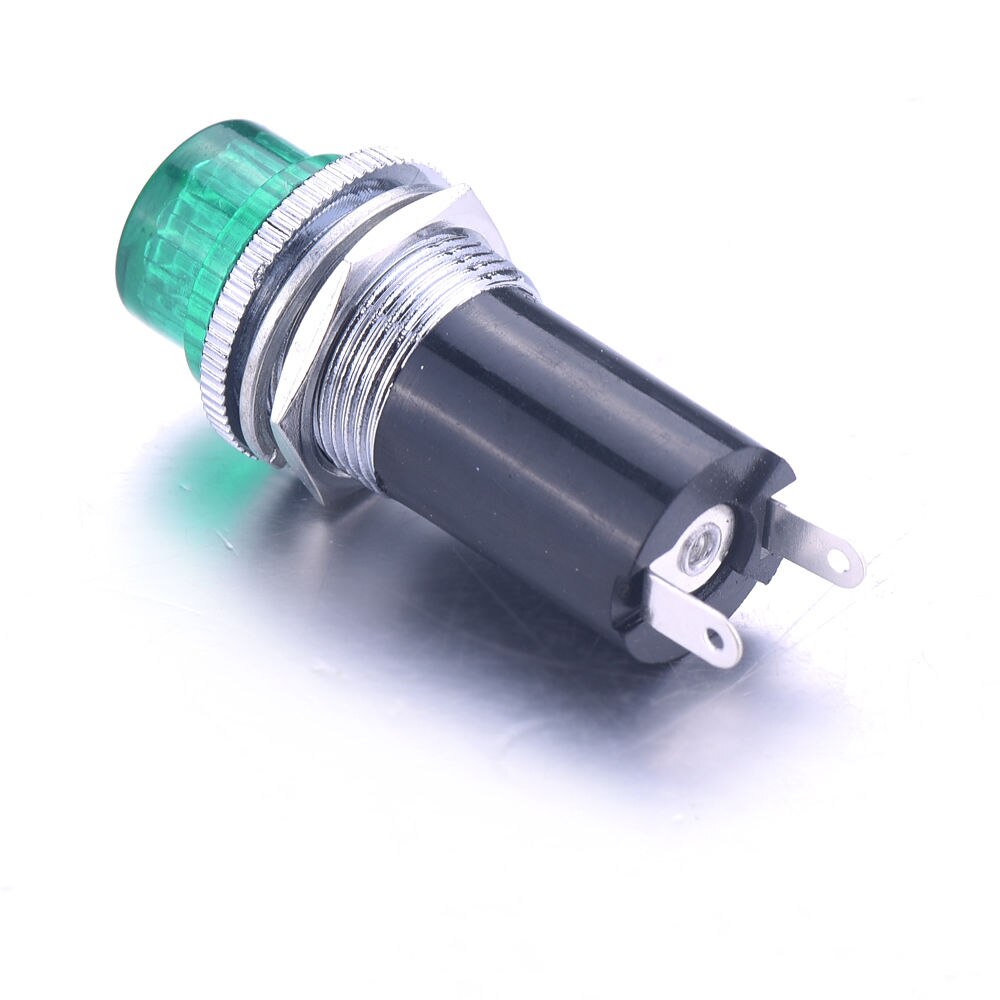 6Pcs Ac 220V Panel Mount Signaal Power Led Indicator Licht 10W IP67 DH16-HS Blauw Geel Groen Wit pilot Lamp