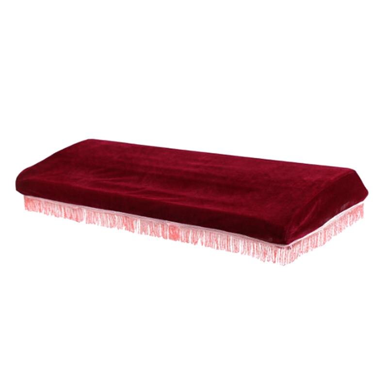 1Pc 61 Key Elektronische Piano Stofkap Met Een Trekkoord Beschermende Voor Piano Toetsenbord (Rood En Willekeurige Kwasten kleur): Default Title