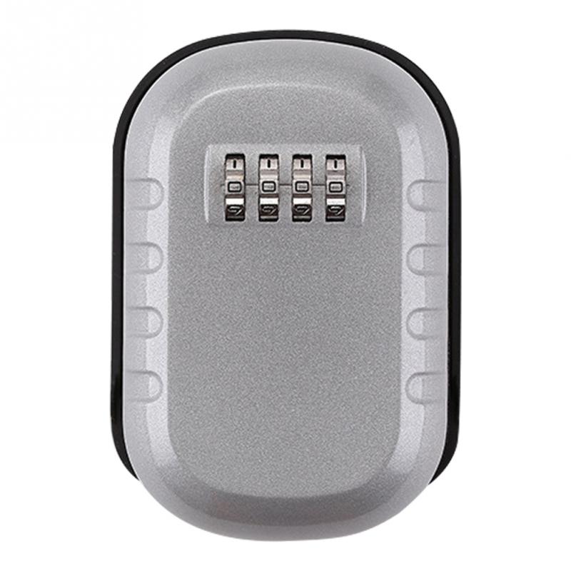 Faneam Waterdichte veilige sleutelbox met 12-cijferige code voor buiten, grote behuizing voor huis, Airbnb, school, fabriek, grijs
