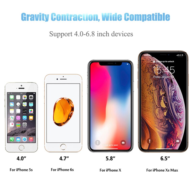 Gravity Auto Houder Voor Telefoon In Auto Air Vent Mount Mobiele Telefoon Houder Mobiele Stand Ondersteuning Voor Iphone 11 7 samsung S10 Huawei P30
