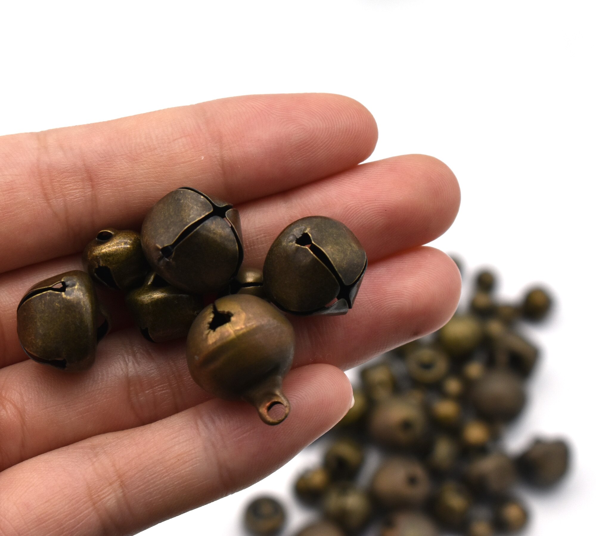 Retro Klokken Mini Bells Kerstversiering Klokken Voor Diy Naaien Krans Decoratie Sieraden Maken Meerdere Maten