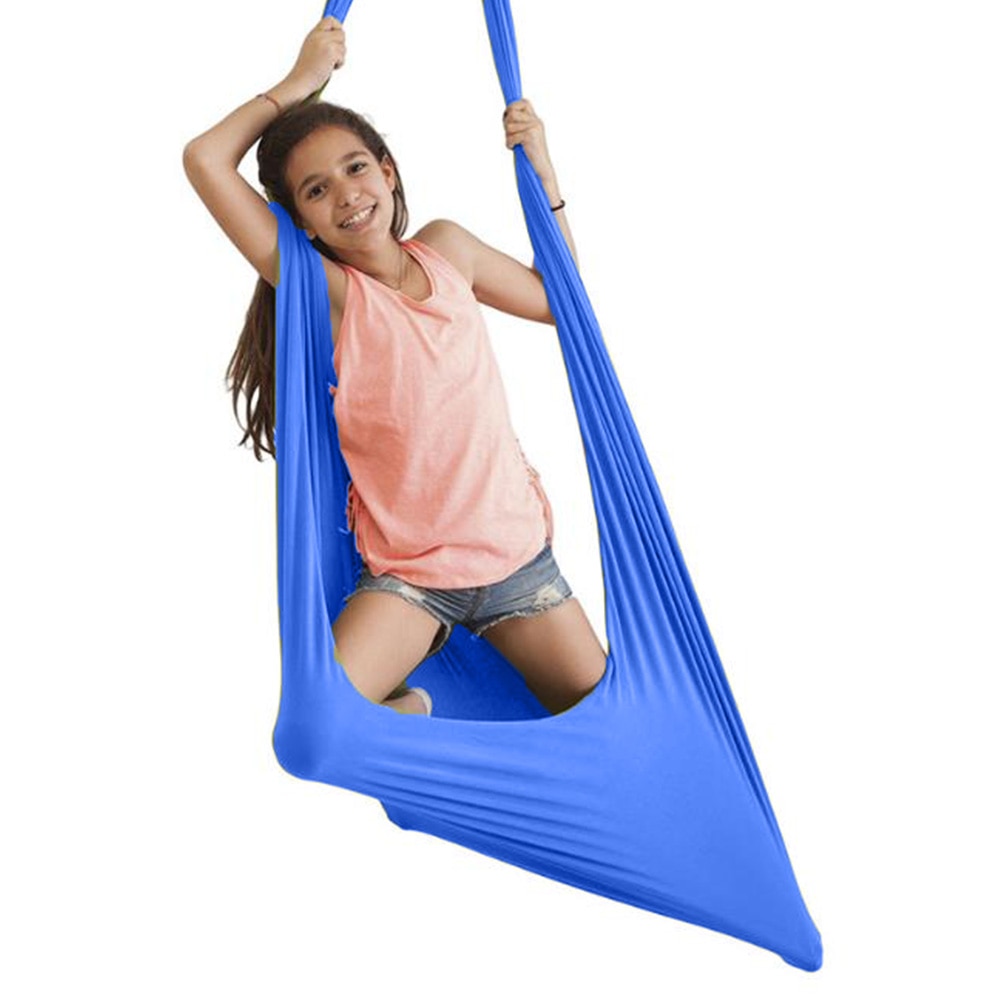 Kids Swing Hangmat Voor Autisme Therapie Cuddle Tot 150Kg Zintuiglijke Kinderen Therapie Elastische Pakket Steady Opknoping Zetel Schommel