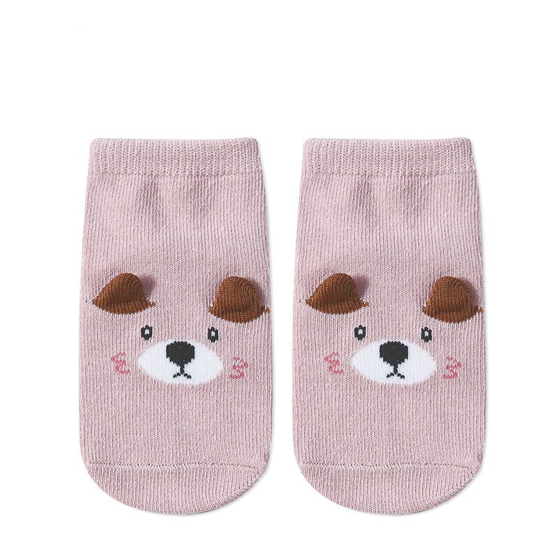 Leuke Cartoon Baby Sokken Antislip Meisjes Jongens Kinderen Vloer Sokken Herfst Winter Peuter Kids Ankle Sokken 1-3Y: purple