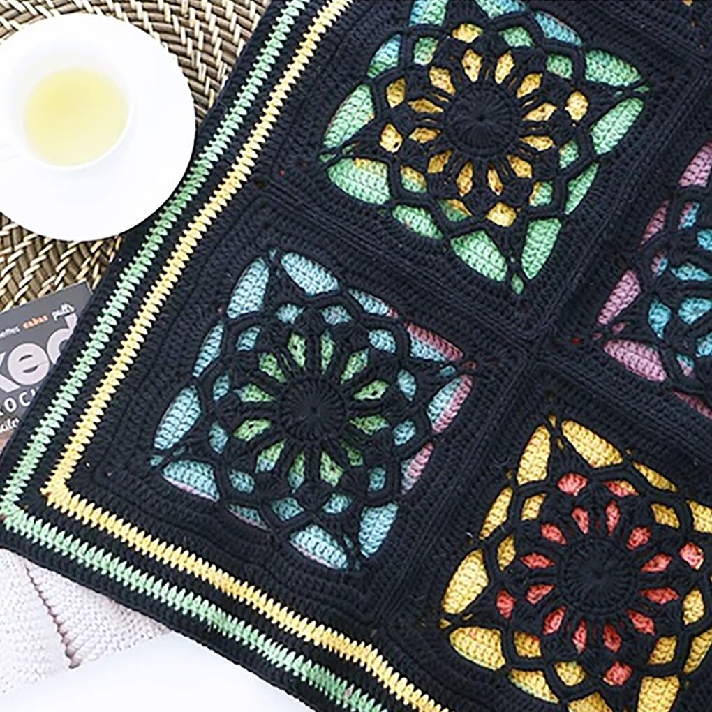 115g Rainbow Cotton Yarn Segment Dyeing 5 Strands of Milk Cotton Yarn DIY Hand knitted Sofa Cushion Pillow Yarn