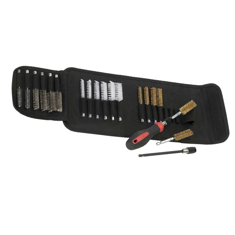 20Pc Brush Set Cleaning & Decarbonising Injector Tool Kit Steel Nylon Brass Cleaning Brush Set