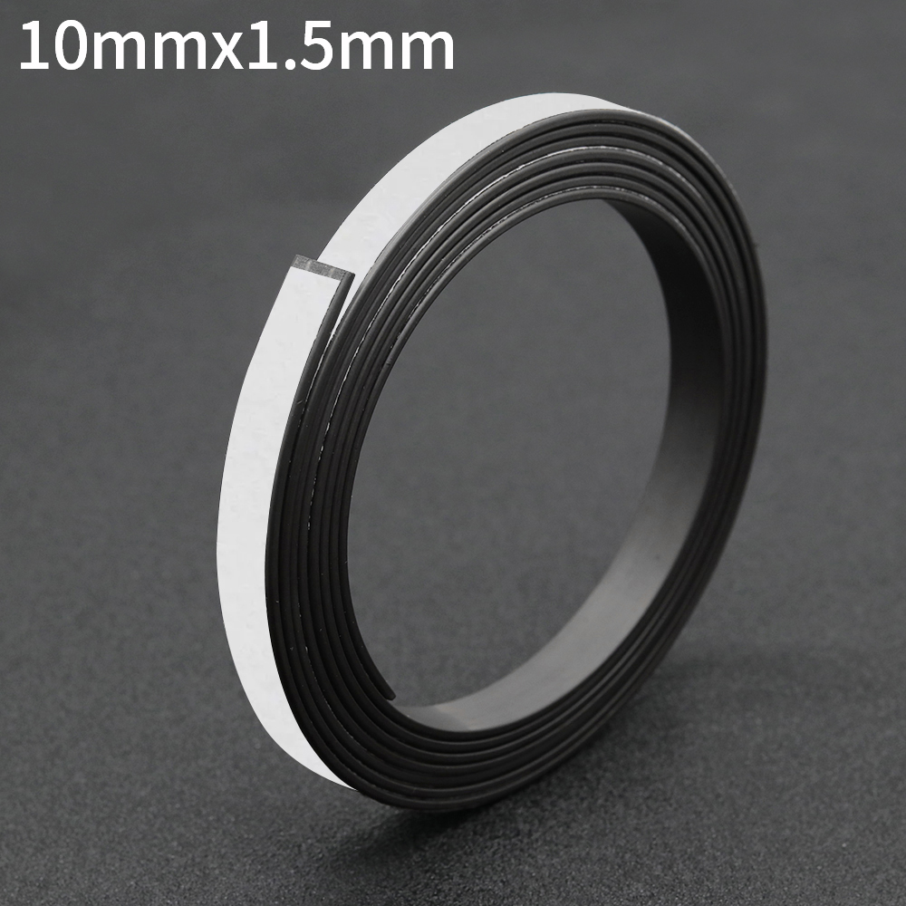 Zelfklevende magneetstrip Rubberen magneetband Sterke flexibele magneetstrip voor koelkast Fotoposters Gratis snijden DIY: 10M / Oranje