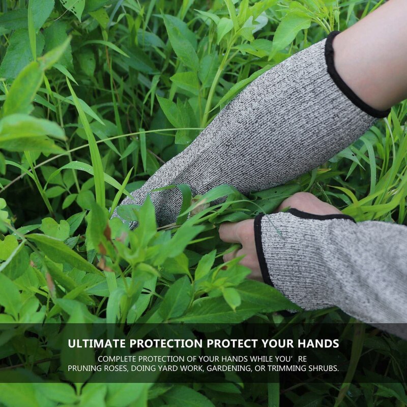 Outdoor Work Safety Arm Sleeve Guard Knife Proof Cut-Resistant Gloves（）