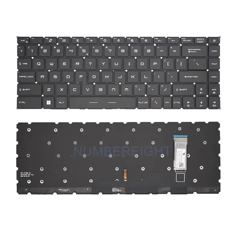 Fodral till msi modern 14 b4mw b4m ms -14dk ms -14 dk 1 9 7-14 dk 11 lcd-skärm baksida topp/ram/handledsstöd övre/undre hölje/tangentbord/fläkt