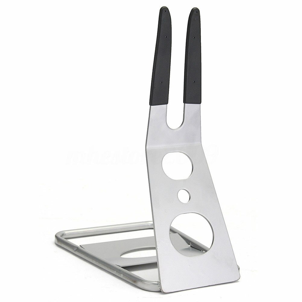 Mountain Bike Bicycle Display Stand Floor Parking Storage Instant Rack Bracket: Silver